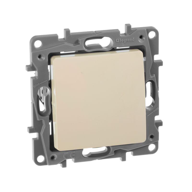 Механизм кнопки 1-кл. СП Etika Plus 6А с НО/НЗ контактом безвинт. зажимы сл. кость IEK 672314