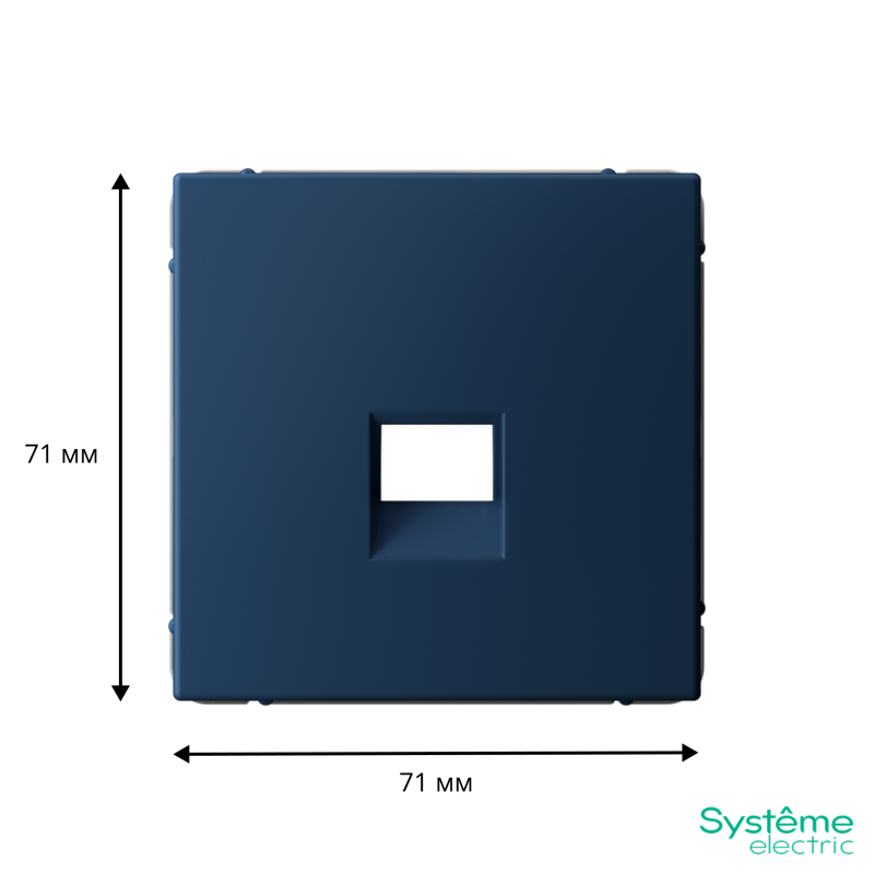 Накладка информационная ArtGallery типа Keystone аквамарин SE GAL001184