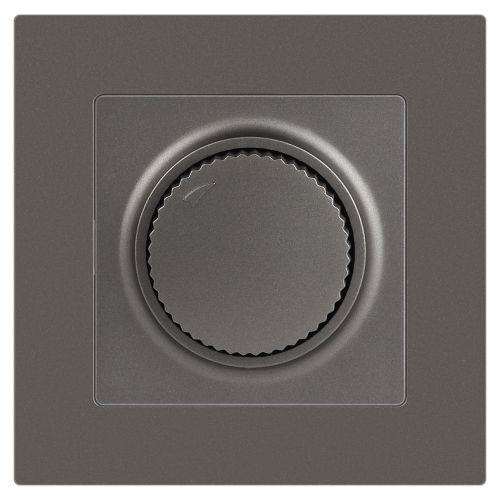 Светорегулятор поворотный СП Accent 6-401-09 600Вт 230В IP20 титан Intro Б0063685