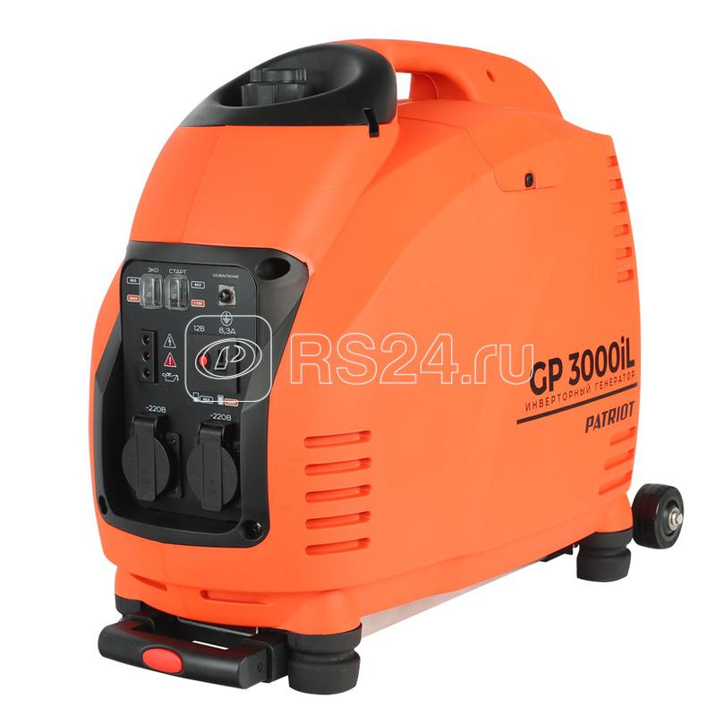 Бензогенератор инверторный GP 3000il 3.0/3.5 кВт уровень шума 63dB колеса вес 31.5кг PATRIOT 474101046 Бензогенератор инверторный GP 3000il 3.0/3.5 кВт уровень шума 63dB колеса вес 31.5кг PATRIOT 474101046