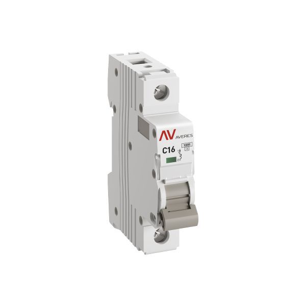 Выключатель автоматический модульный 1п C 16А 10кА AV-10 AVERES EKF mcb10-1-16C-av