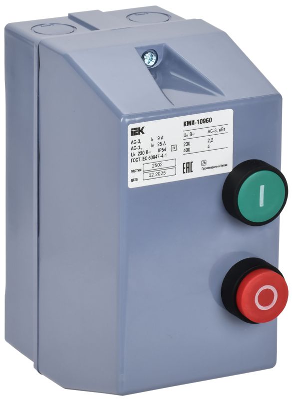 Контактор КМИ-10960 9А 380В/АС3 IP54 KARAT IEK KKM16-009-380-00