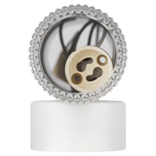 Светильник WL50 WH/TR 2хGU10 2х12Вт IP20 настенный бел. прозр. Эра Б0061195