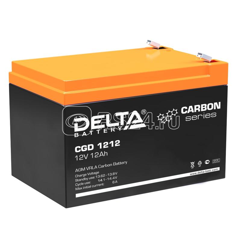 Аккумулятор профессиональный 12В 12А.ч CGD 1212 Delta 4614010020004