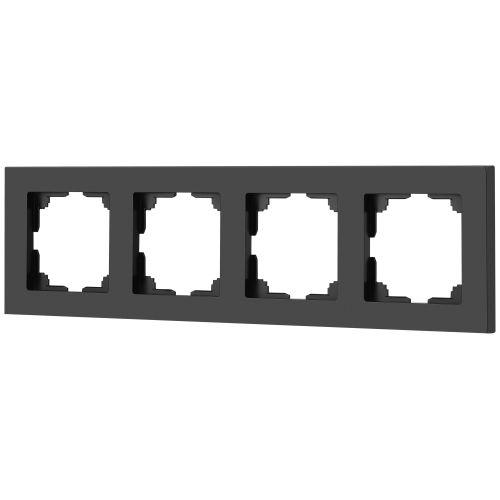 Рамка 4-м СП Accent 6-504-05 антрацит Intro Б0063710