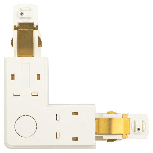 Коннектор угловой наружный STR-30-W-CN-LE для накладного/подвесного трехфазного шинопровода бел. Эра Б0049698