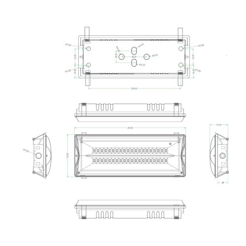 Светильник светодиодный DPA-301-0-65 40LED 3ч IP65 аварийный непостоянный Эра Б0044405