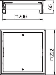 Лючок ревизионный ZES4-2 UZES4-2 U10T 9011 полиамид черн. OBO 7406702