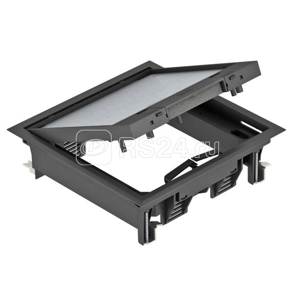 Лючок универс. 6хModul45 полиамид GES4-2U10T 9011 черн. OBO 7405146