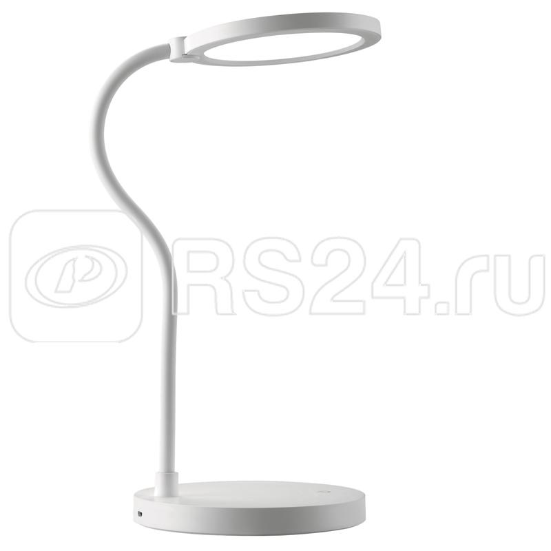 Светильник настольный TLD-553 White/LED/400Lm/4500K/Dimmer/USB 6Вт встроен. аккум. 1200мАч сенсор. выкл. Uniel UL-00003338