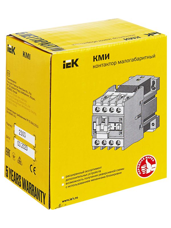 Контактор КМИ-23210 32А 230В/АС3 1НО KARAT IEK KKM21-032-230-10