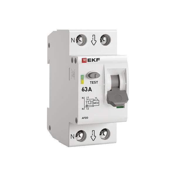 Устройство защиты от дугового пробоя (УЗДП) 1P+N 63А PROxima EKF afdd-2-63-pro