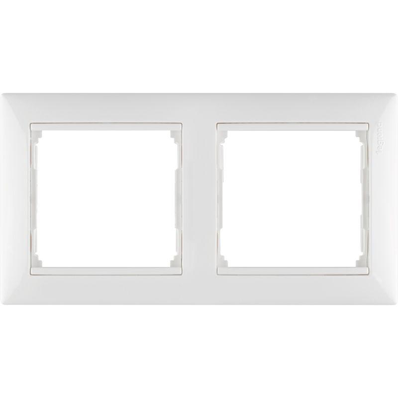 Рамка 2-м Valena горизонт. бел. IEK 774452