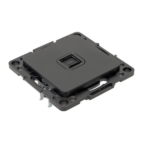 Розетка компьютерная 1-м Стокгольм RJ45 механизм черн. PROxima EKF EZK01-035-10
