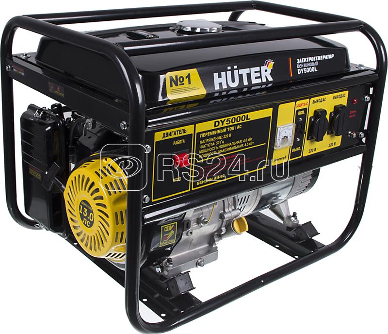 Бензогенератор DY5000L 1ф 4000Вт ручной стартер HUTER 64/1/5