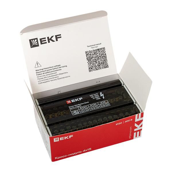 Шина нулевая в корпусе 4х15 EKF sn0-4x15