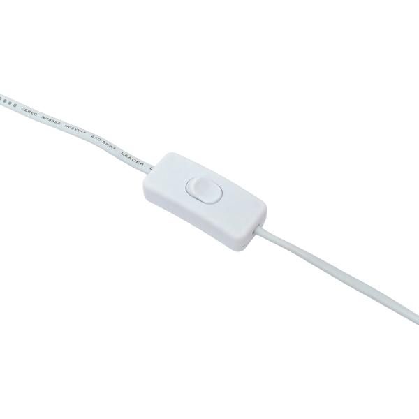 Шнур для бра с выключателем 2м 2х0.5кв.мм EKF ASB-610