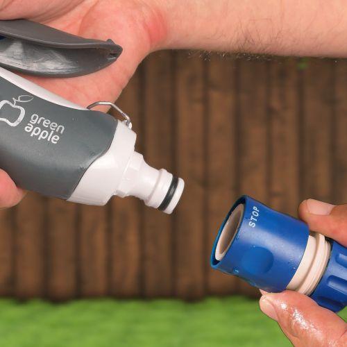 Пистолет-распылитель 8 реж. пластик. (12/48) Green Apple Б0003093