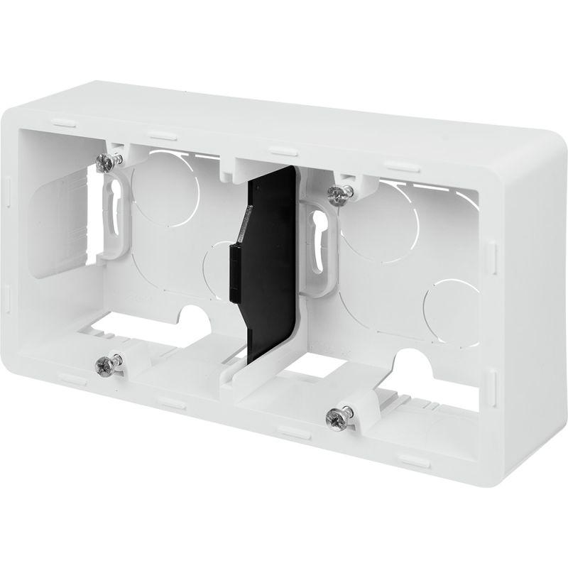 Коробка 2-м ОП Inspiria бел. IEK 673990