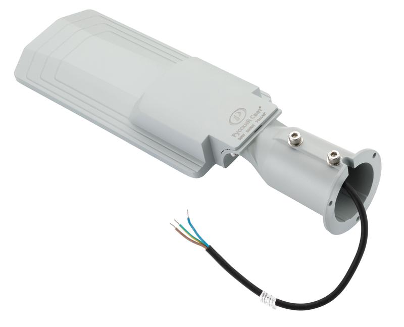 Светильник светодиодный уличный ДКУ RD 10 P 50W SHB 840 GR 477х138мм 50Вт 4000К IP66 консольн. сер. Русский Свет 17121023274