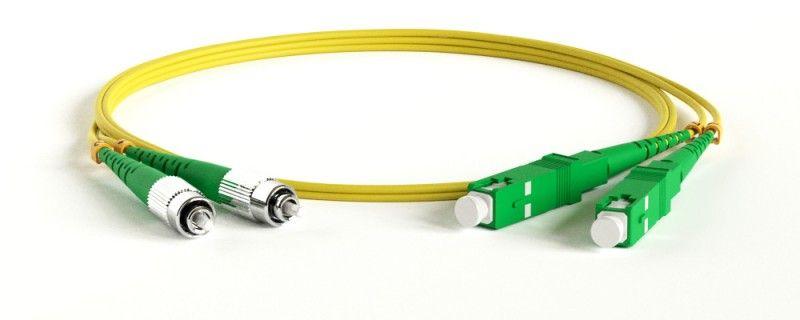 Патч-корд FC-D2-9-FC/AR-SC/AR-H-3M-LSZH-YL волоконно-оптический (шнур) SM 9/125 (OS2) SC/APC-FC/APC 2мм duplex LSZH 3м Hyperline 238594