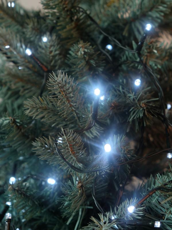 Гирлянда светодиодная "Нить" LD200-GW-BO 20м 200LED бел. уличная 8 режимов элементы питания 3хAA SHLights 4690601045454
