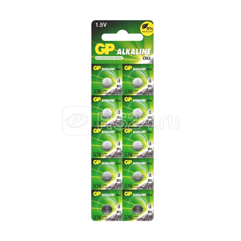 Элемент питания алкалиновый "таблетка" LR44/LR1154/AG13/G13 1.5В (блист.10шт) GP 3150