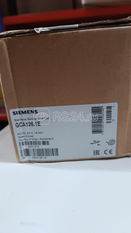 Привод воздушной заслонки поворотного типа AC/DC 24В 2-точечный 18Нм пружинный возврат 90/15с 2 переключателя Siemens BPZ:GCA126.1E