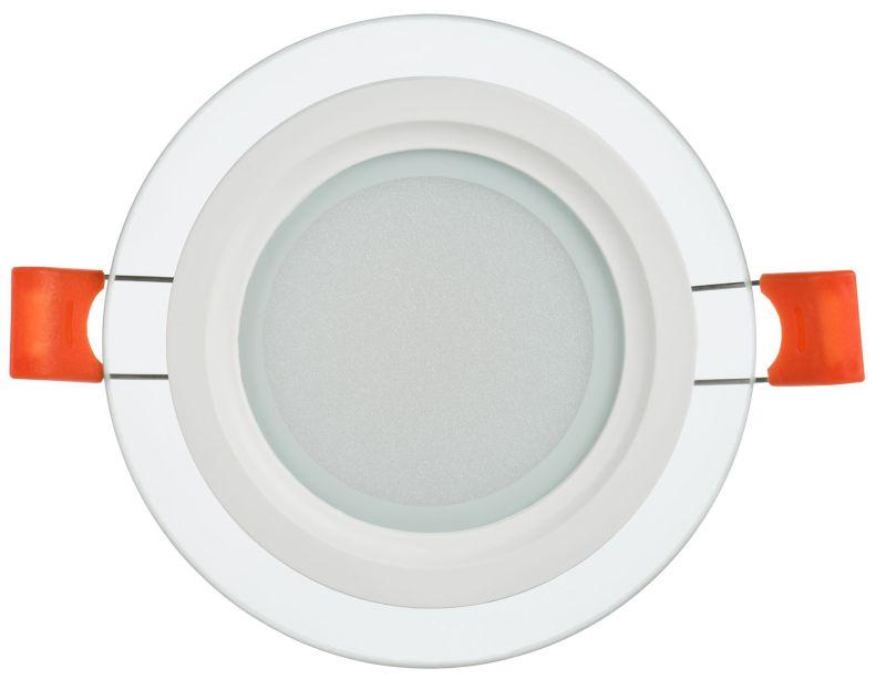 Светильник светодиодный ДВО 1620 6Вт 4000К IP20 встраив. со стекл. круг IEK LDVO0-1620-06-4000-K01