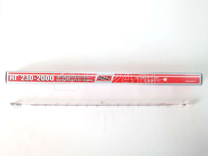 Излучатель тепловой КГ 230-2000 2000Вт линейная R7s 3050К 230В лин. 335мм СЭЛЗ