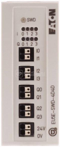 Модуль ввода/вывода EU5E-SWD-4D4D 24В DC 4DI 4DO -тер. 0.5A EATON 116382