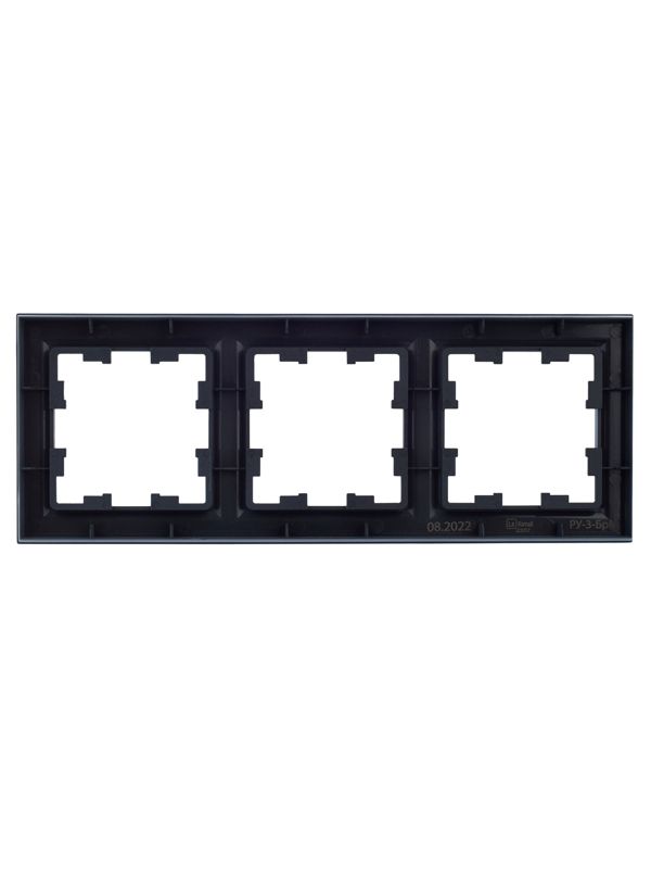Рамка 3-м BRITE РУ-3-БрМ маренго IEK BR-M32-K35