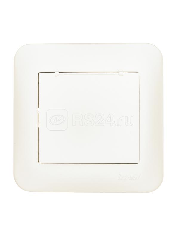 Розетка 1-м СП ASTI 16А IP20 с заземл. с крышкой термопласт в сборе жемчуж./бел. перламутр. LEZARD 7081-3030-123В