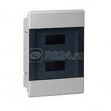 Щиток СП Тусо 24мод. с прозр. двер. 415х299х103мм сер. Рувинил 68124СП