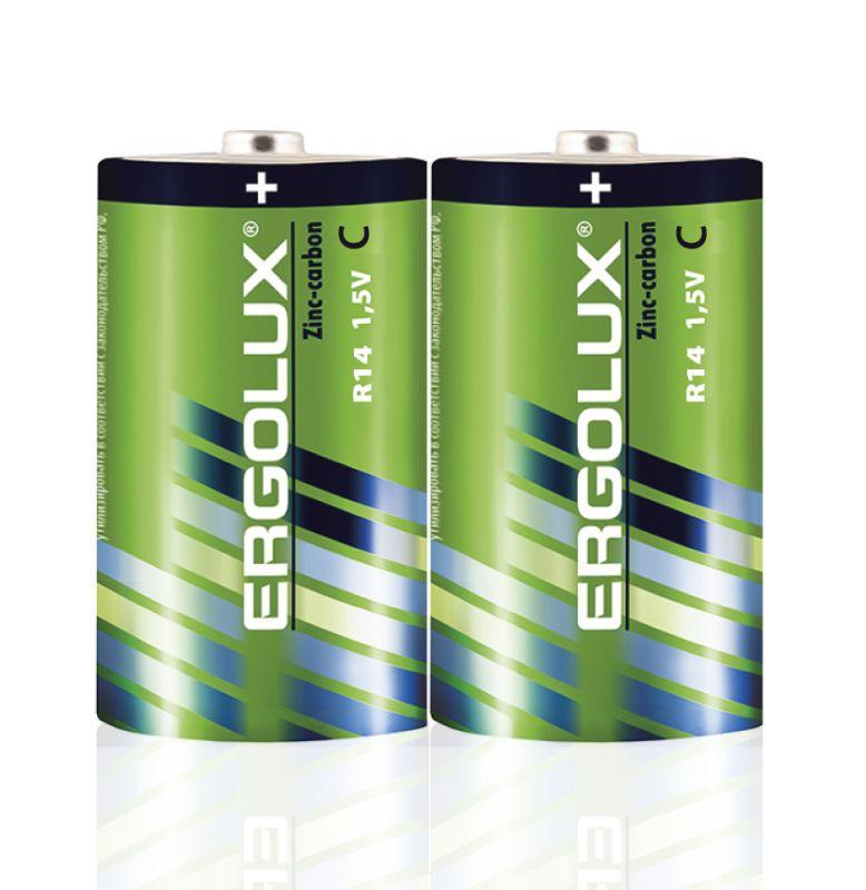 Элемент питания солевой C/R14 1.5В SR2 (блист.2шт) Ergolux 14335