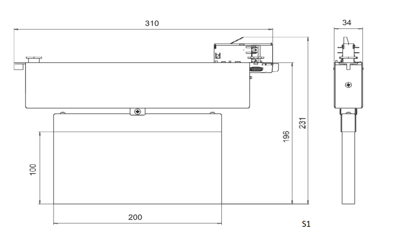 Указатель световой BS-CANOE-73-S1-INEXI3 Белый свет a23498