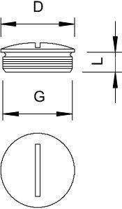 Заглушка латунь 168 MS M63 OBO 2090597