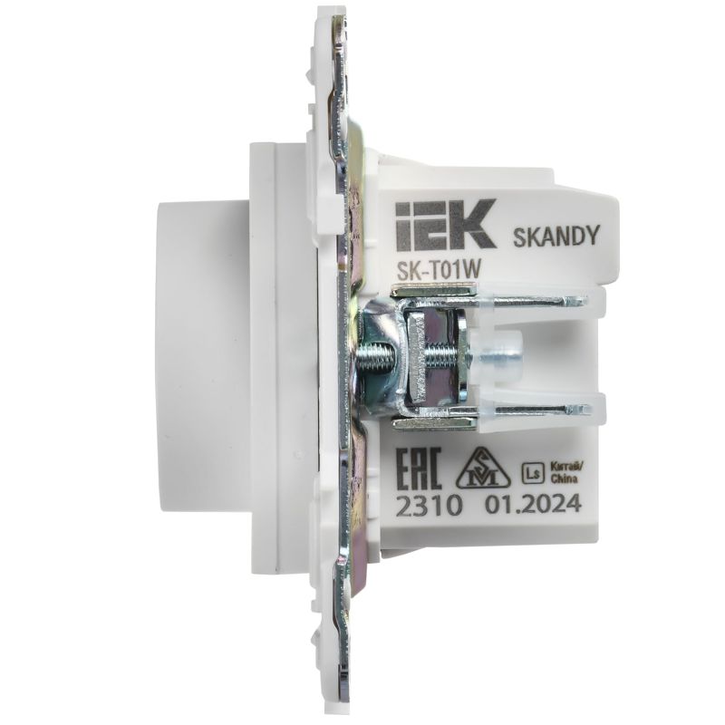Термостат электронный SKANDY SK-T01W с индикацией арктич. бел. IEK SK-RT11-K01