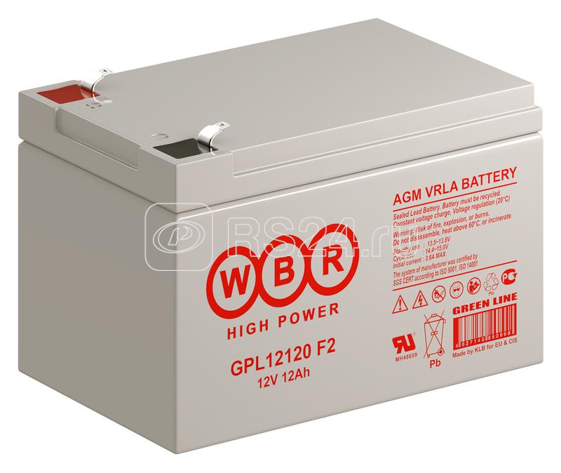 Аккумулятор 12В 12А.ч WBR GPL12120 F2 WBR