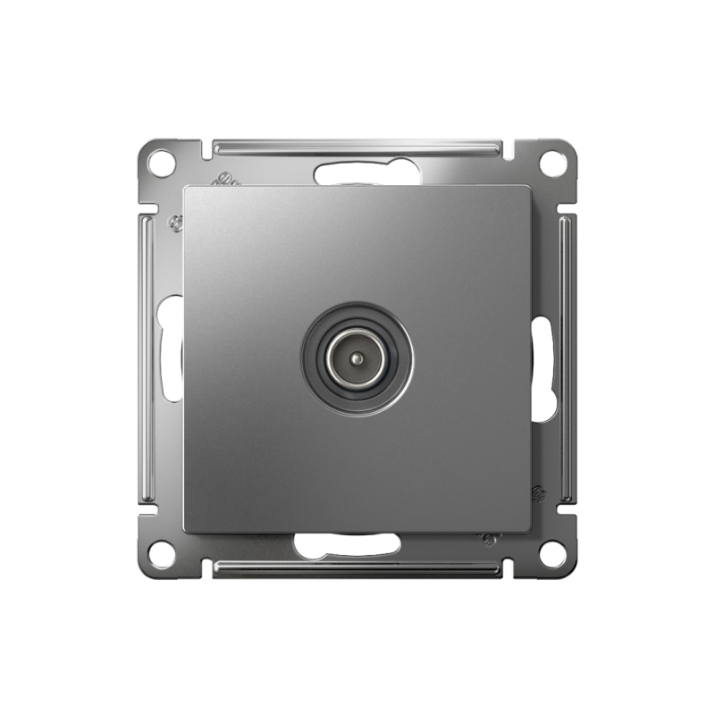 Розетка телевизионная оконечная TV AtlasDesign 1дБ механизм сталь SE ATN000991