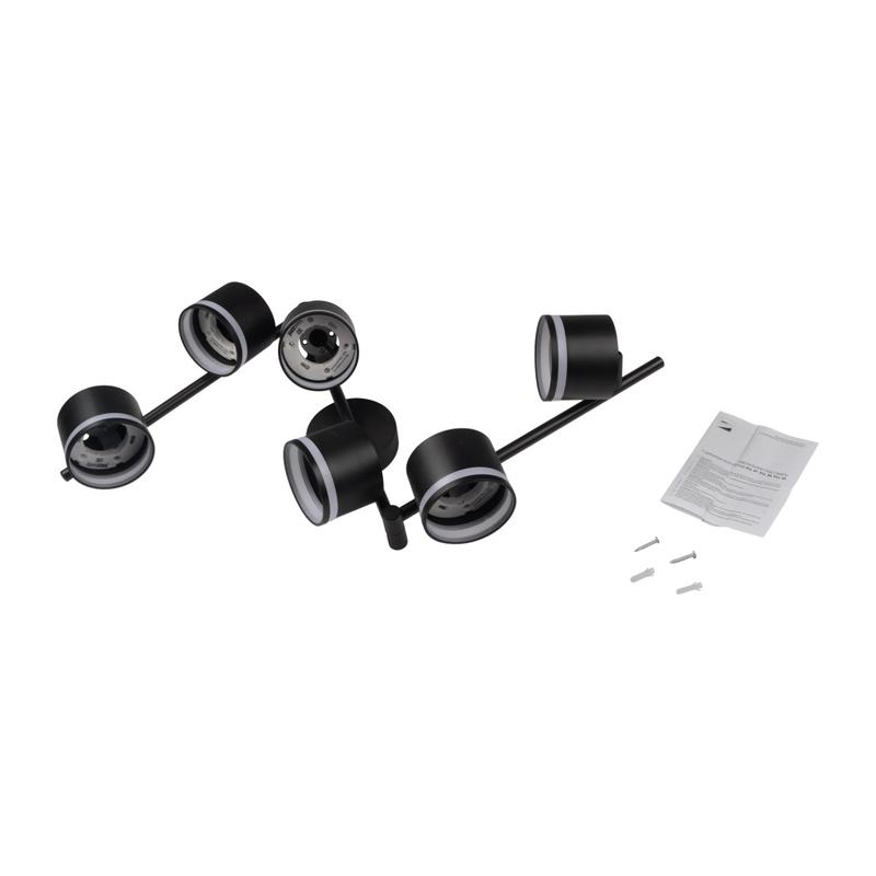 Светильник PCL-0906 max 20Вт (каждая лампа) 6xGX53 IP20 230В BL настен./потолочн. декор. под лампу JazzWay 5066960