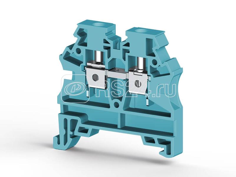 Клеммник на DIN-рейку 4кв.мм син. AVK4 RD Klemsan 304211