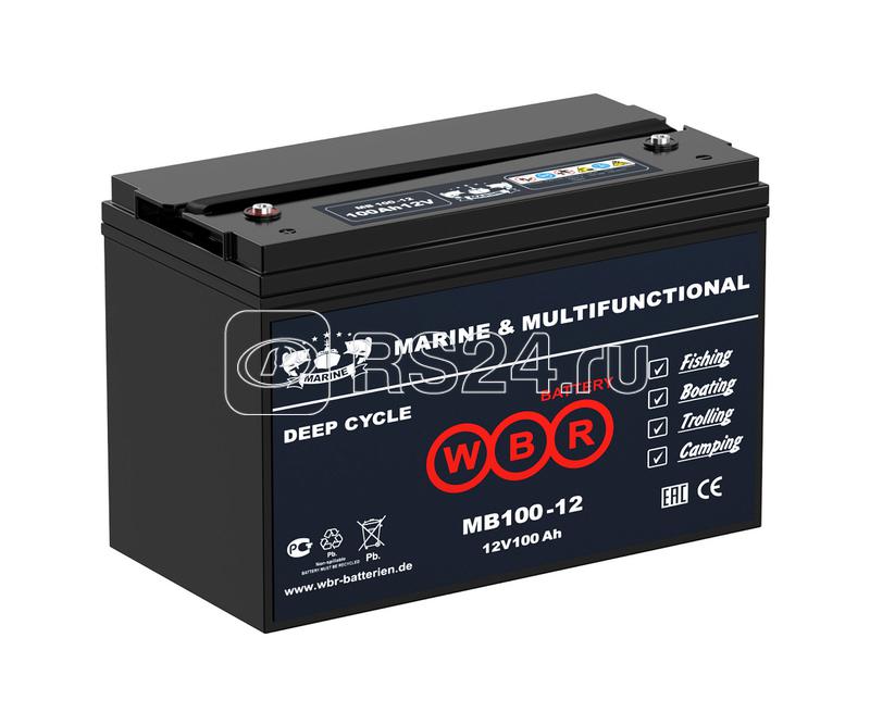 Аккумулятор тяговый лодочный 12В 100А.ч WBR MB100-12 WBR