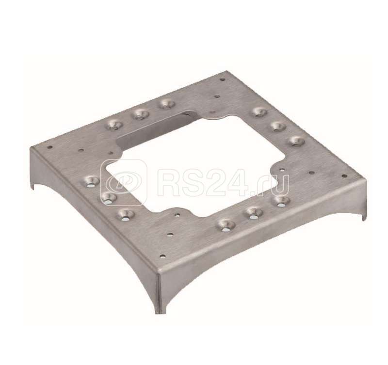 Цоколь для соединения напольного кабель-канала с 2 перфорациями 85х18мм и 2 вырезами под 90град. 130х18мм алюм. Simon Connect KTA8229-8