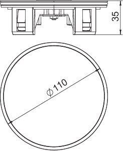 Тубус TUK2 для кассетной рамки (без ручки) d110мм TUK2 V OBO 7428141