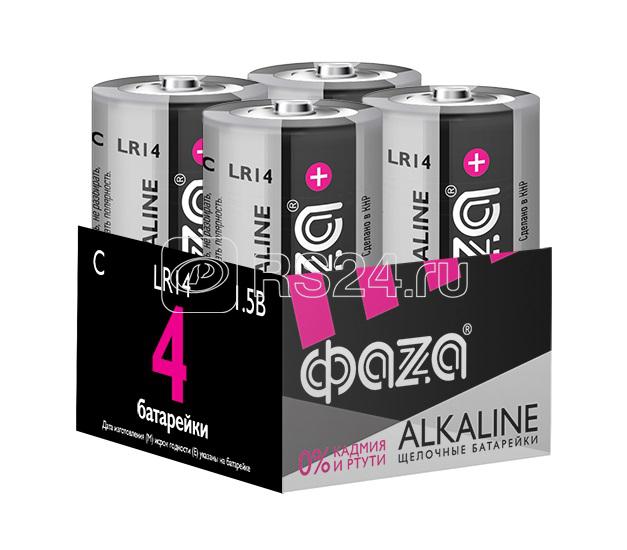 Элемент питания алкалиновый C/LR14 1.5В Alkaline Pack-4 (уп.4шт) ФАZА 5033160