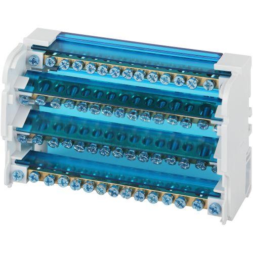 Шины на DIN-рейку в корпусе (кросс-модуль) ШНК 4х15 3L+PEN NO-224-17 ЭРА Б0043935