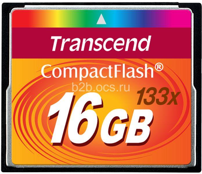 Карта памяти TS16GCF133 16GB CF Card (133X) Transcend 1000501793