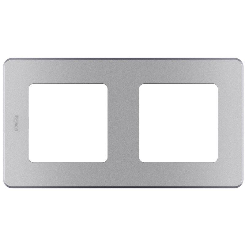 Рамка 2-м Inspiria алюм. IEK 673942