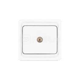 Розетка телевизионная TV 1-м СП Валери бел. UNIVersal В0027